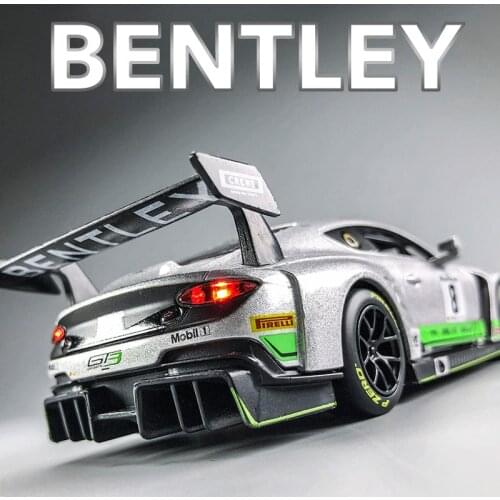1:32 Alloy Mini Car Model Bentley GT3 Metal Toy Diecast & Toy Vehicles Pull Back Kids Toy Cars for Children Boy Car Gift
