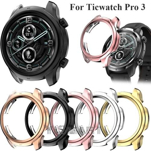 Soft Protective Cover for Ticwatch Pro 3 Watch Case Ultra Thin TPU Bumper Shell Frame Smartwatch Accessories