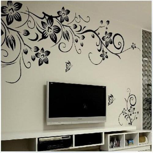 Wall Stickers Home Decor 3D Wallpaper Hd Wall Art Decal Decoration Fashion Romantic Flower Wall Sticker