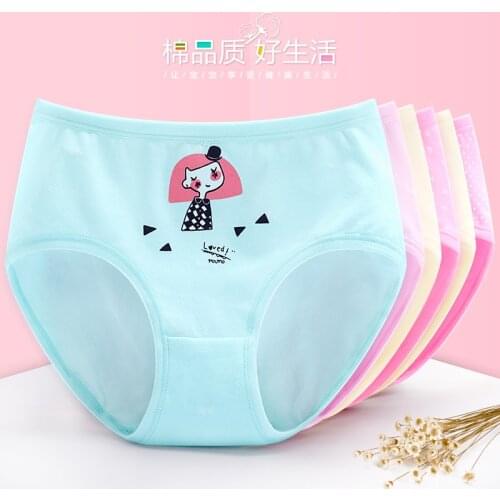 Cartoon pure girls cotton underwear childrens flat angle baby underwear girls shorts 3-5-8-10 years old childrens underwear