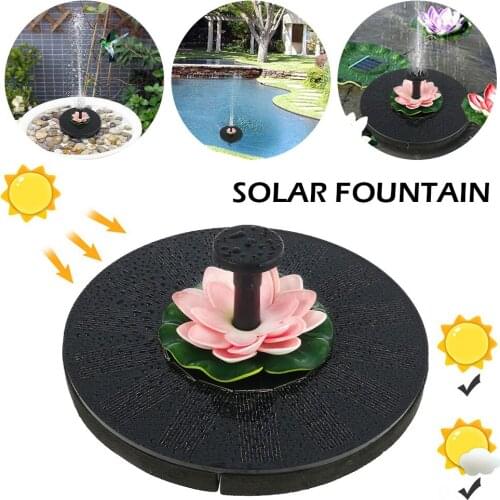 Solar Powered Floating Water Fountain Pump Garden Waterfall Fountain Pool Pond Bird Bath Garden Patio Decor Lawn Decoration
