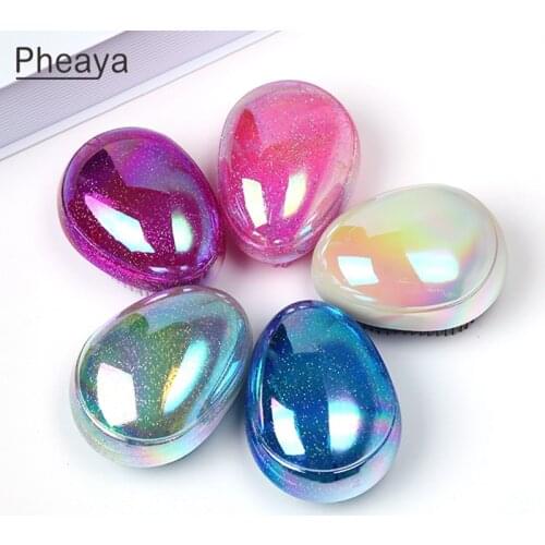 Pheaya Princess Egg Massage Comb Hairbrush Women Anti-Static Hair Comb Barber Styling Tools Reduce Hairloss Barber Accessories