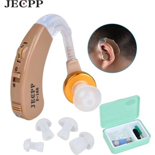 F-168 BTE Hearing Aids Voice Amplifier Device Adjustable Sound Enhancer Hearing Aid Kit Ear Care