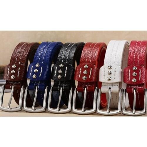 Aoluolan famous brand leather high quality belt fashion Female Womens Belt Designer Jeans' Strap For Dress Waistband