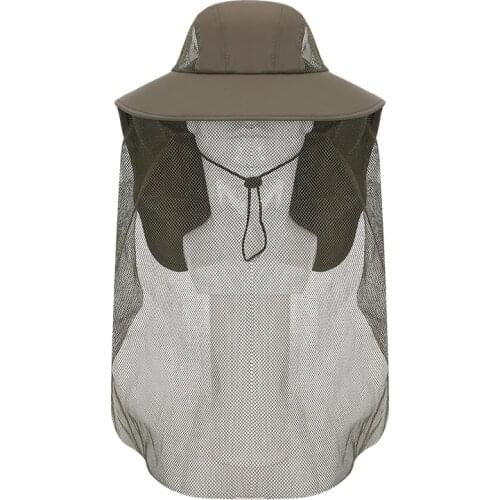 Fonoun Fishing Hat Sun-proof Multiple Functions Breathable Abrasion Resistant Neck Protect Mothproof FH568