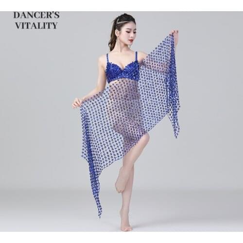 Belly dance veil for women belly dancing clothing hip scarf women Oriental Dance chian belt accessories