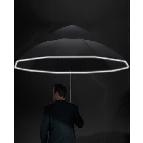 Female Business Umbrella Automatic Sun Umbrella Reflective Parasol Man Folding Car Umbrella Male Large Paraguas Rain Gear