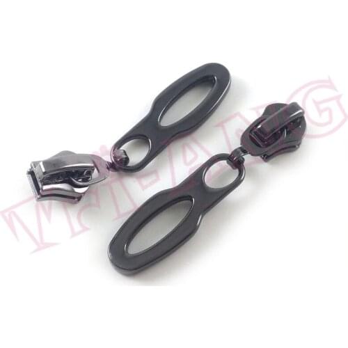 20pcs/lot, 5# Stylish Electroplating Metal Zipper Sliders 37x13mm