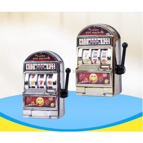 DHL 200pcs Lucky Jackpot Mini Slot Machine Antistress Educational Toy Kids Safe Machine Bank Replica Gags & Practical Toys