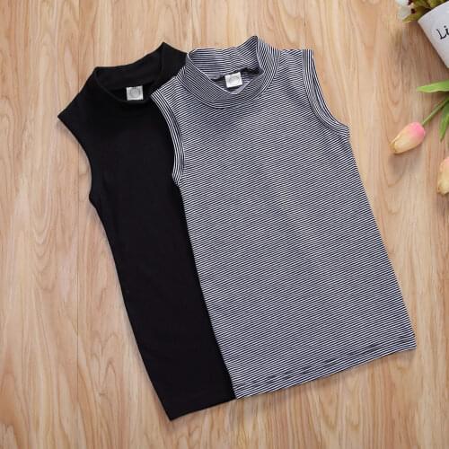 2020 Summer Baby Girls Dress Sleeveless Striped Princess Ball Gown Wedding Birthday Party Straight Dresses Casual Sundress