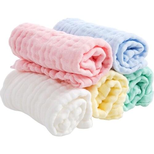 4Pcs/lot 25*25cmBaby Face Towel Microfiber Absorbent Drying Bath Beach Towel Washcloth Swimwear Baby Towel Cotton Kids Towel