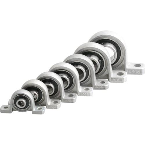 5pcs Zinc Alloy Mounted Ball Bearing Bore Ball Bearing Pillow Block Mounted Support Caliber KP08 KP001 Pillow Block 8-20mm