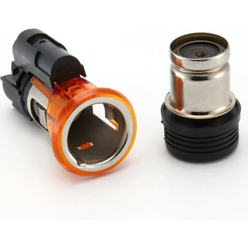 822754 Universal 12V Car Cigarette Lighter Housing Cig Socket For Peugeot CC SW 206 308 406 607 1007