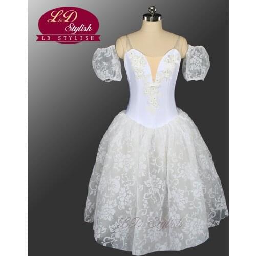 Adult Ballet Dress Step Mother Romantic Ballet Tutu Professional Dancewear Costumes Performance Tutu Dress LD0001D