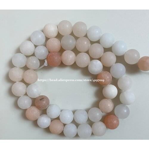 Free Shipping Natural Stone Matte Lt Pink Aventurine Round Loose Beads 15" Strand 6 8 10 MM Pick Size