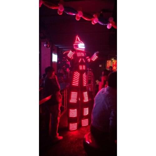 Free Shipping LED ROBOT / LED ROBOT SUIT / Stilts walker LED COSTUMES