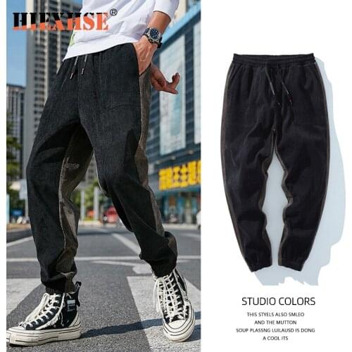 Pants Men Joggers Cargo Pant Baggy Harem Japanese Streetwear Ankle Harajuku Casual Sport Vintage Hip Hop Stripes Pants Men 8XL