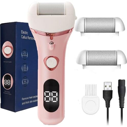 Electric Foot Grinding Skin Hard Rupture Skin Trimmer Dead Skin Foot Pedicure Rechargeable Foot Care Tool Remover CallusWith box