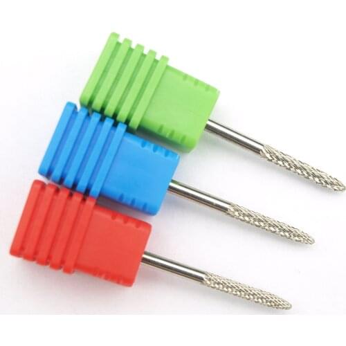 1pcs Silver Pro carbide Nail Drill Bits Nail Art Electric Drill Machine Files Nail Art Tools cut and polish bottom of nail