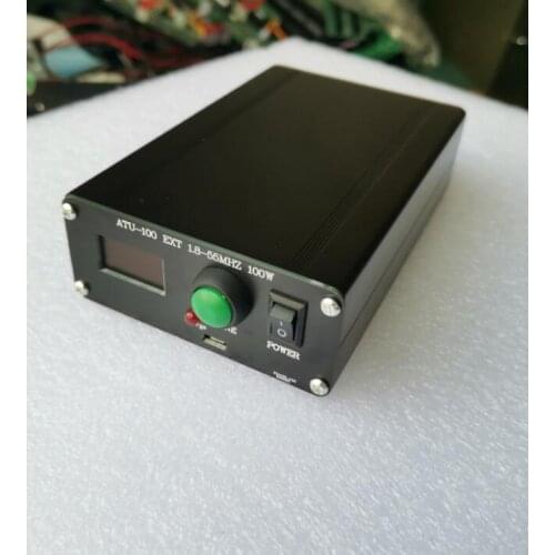 Finished ATU-100 1.8-50MHz ATU-100mini Automatic Antenna Tuner by N7DDC 7x7 + Mini 0.96 OLED + Metal case +1350MA Battery