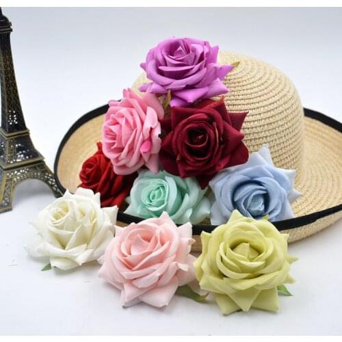3pcs Artificial Silk big Rose Bouquet Wedding Home Furnishings Flowers Handicrafts diy party Wreaths Cut Fake Flowers Decoration
