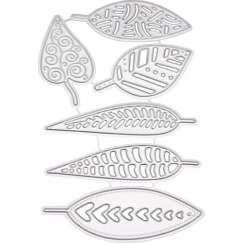 Leaf Leaves Metal Cutting Dies Stencil DIY Scrapbooking Album Stamp Paper Card Embossing Craft Decor M17D