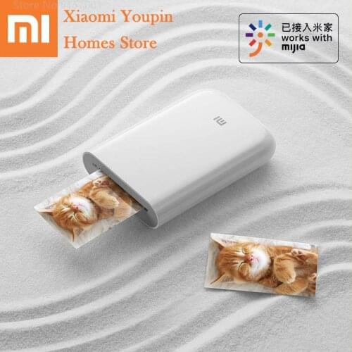 Original Xiaomi Mijia AR Printer 300dpi Portable Photo Mini Pocket With DIY Share 500mAh 3inch Picture Printer Pocket Printer