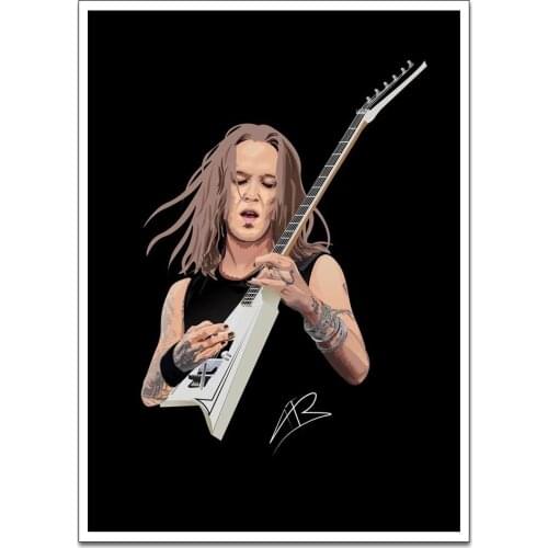 Canvas Poster Alexi Laiho Wall Art Painting Posters and Prints Wall Pictures for Home Decor No Frame
