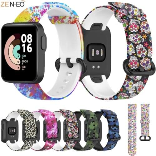 For XiaoMi Mi Watch Lite Strap Replacement Sport Silicone Printing Bracelet Correa For XiaoMi RedMi Watch strap Wrist Strap