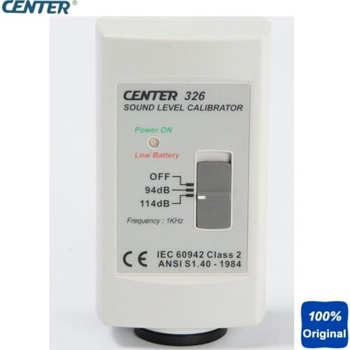 Accurate and Simple to Use Sound Tester Calibrator Noise Level Meter Calibrator (94dB/114dB) CENTER-326