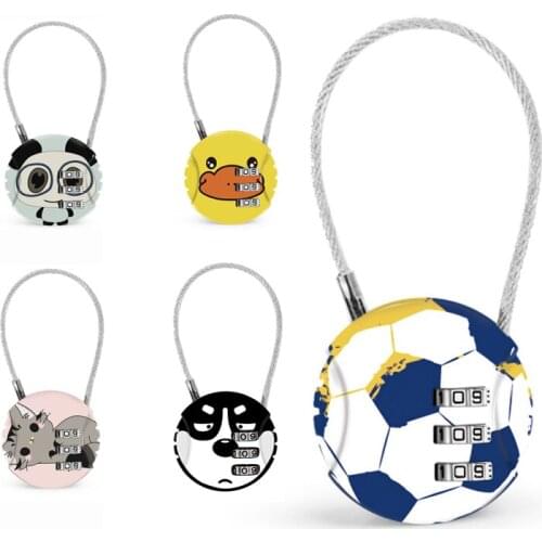 Bike Pad lock combination Bicycle Parts Extendable Wire Anti Theft cable Security Code Cable Lock Password luggage accessories