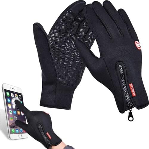Winter Gloves Touch Screen Warm Gloves Cold Weather Windproof Cycling Driving Riding Bike Telefingers Thermal Gloves Non-Slip