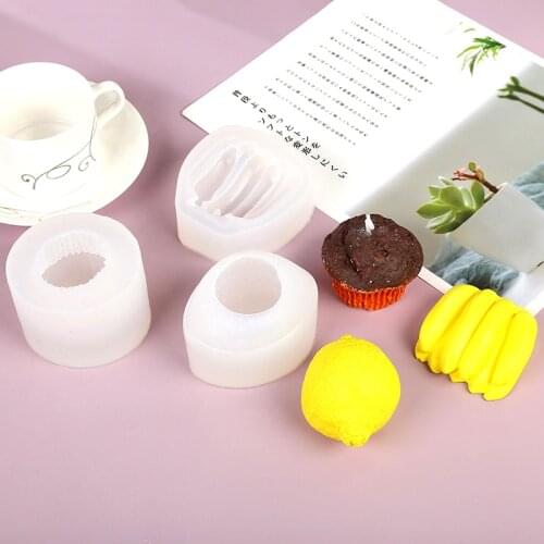 1Pcs Fruit Silicone Candle Molds Handcraft Cute Ornaments Making Tool Practical DIY Soap Mould Candle Mold For Candle Making