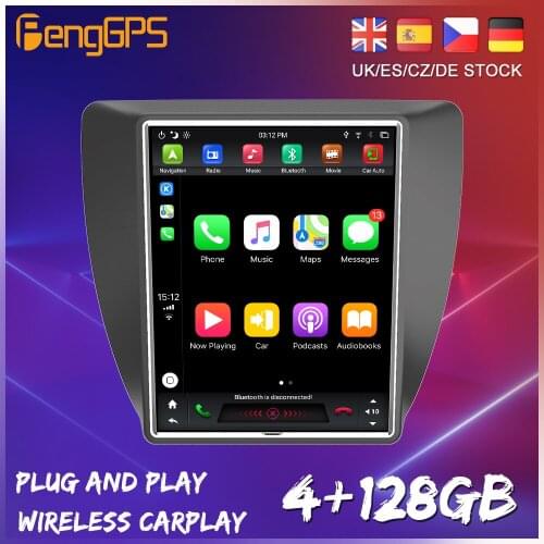128GB Android 9.0 Tesla Style Big Vertical Screen For Volkswagen VW Sagitar 2012+ Series CarPlay GPS Radio Auto Stereo Head Unit