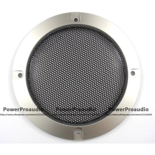2 pcs 4inch SUBWOOFER Car speakers COVERS WAFFLE DIY MESH GRILLS Silver Color
