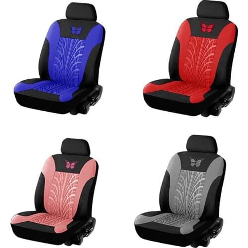 2pcs/set Car Universal Seat Covers Set Beautiful Butterfly Pattern Fashionable Auto Seat Protector Motor Car Interior Decoration