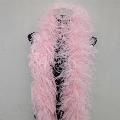 4 Meters 6Layers Quality Pink Natural Ostrich Feather Boa Costumes/Trim for Party/Costume/Shawl/Craft Ostrich Feather Available