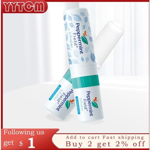 Thailand Mint Cylinder Nasal Inhaler Refresh Brain Anti Fatigue Cure Stuffy Nose Rhinitis Nasal Aspirator refreshing dizziness