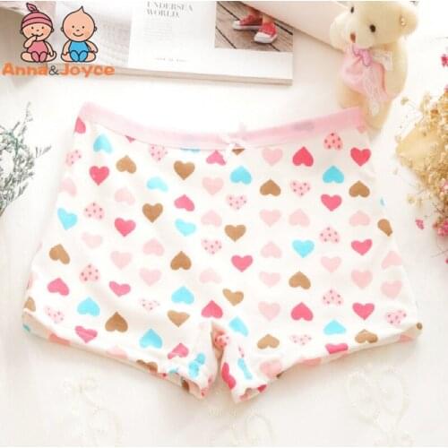 Sale 6 pcs/lot Boxer underwear baby underwear for 100% cotton high quality and print with for 2-10 years girl