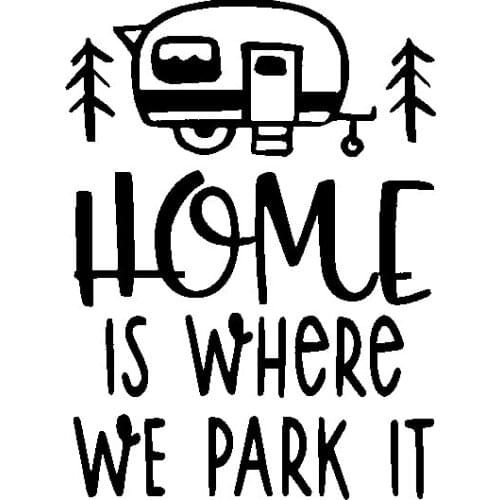 PLAY COOL Car Sticker Funny Interesting Home Is Where We Park It Automobiles Motorcycles Exterior Accessories Vinyl Decal