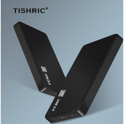 TISHRIC 2.5 inch External Hard Drive Box HDD Case Optibay Sata to USB Hard Disk Case Enclosure 2.5'' SSD Case USB3.0 HDD Box
