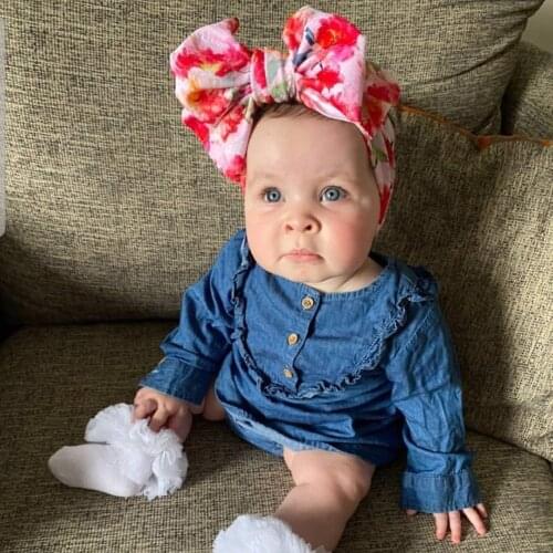 2020The New Childrens Hair Band The Baby With The Hair Ornaments Big bowknot Shape Cloth Art Hair Band Use That Occupy The Home
