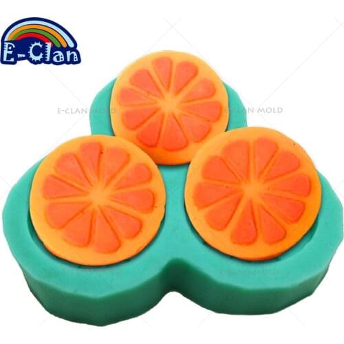 DIY Orange Silicone Soap Mold For Cake Pudding Soap Making Mould 3 Orange Handmade Soap Mould Chocolate Mold S0075CZ