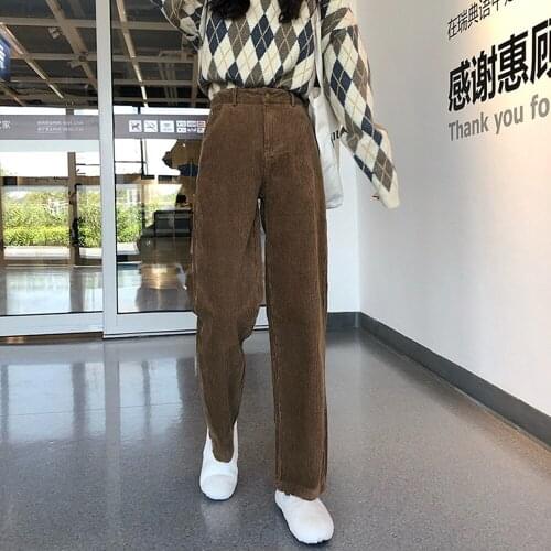 Fdfklak Women's Corduroy Trousers
