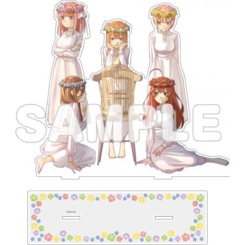 Anime The Quintessential Quintuplets Nakano Ichika Nino Miku Yotsuba Itsuki Acrylic Stand Figure Model Tabletop Decor Toy