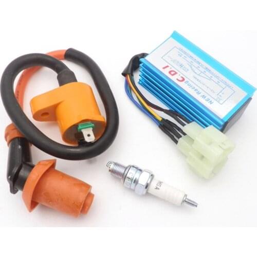 Performance 6-Pin AC CDI Racing Ignition Coil C7HSA SPARK For GY6 50cc 139QMB 4 Stroke Chinese Scooter Part