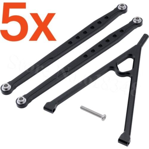5 Sets/Pair OEM For AXIAL SCX10 Parts 1:10 SCX-10 SCX10-05 RC Aluminum Front Link 122mm + Y-Link Set Metal Wholesale