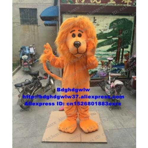 Orange Animal Lion King Mascot Costume Adult Cartoon Character Outfit Suit Enterprise Propaganda Commemorate Souvenir zx2897