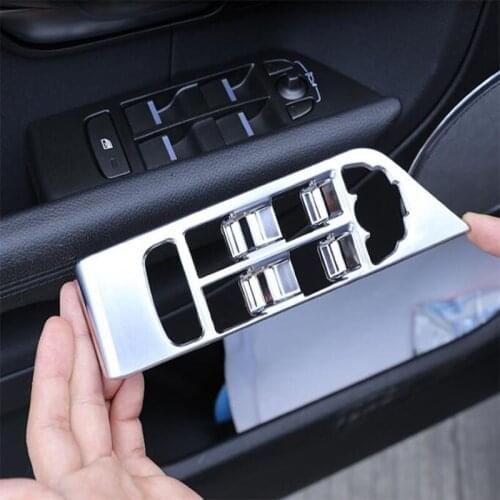 ABS Chrome For Land Rover Range Rover Evoque 2012+ Car Door and window glass lifting Switch Cover trim car styling Accessories