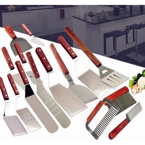 Pancake barbecue shovel steak fried steak pizza shovel hand cakes pressure shovel cooking tools BBQ tools 20 types available